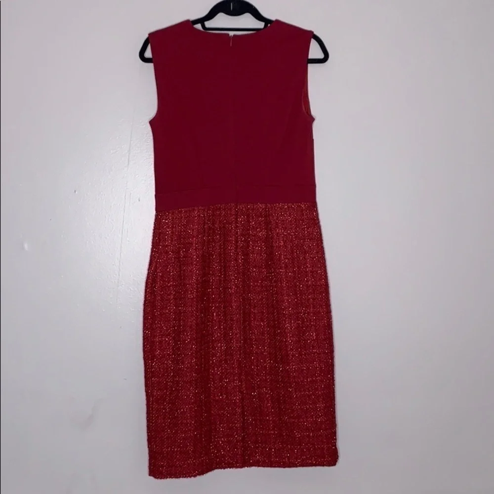 Ashro Tweed Color blocked Overcoat & Matching Dress women’s Size 6 medium set